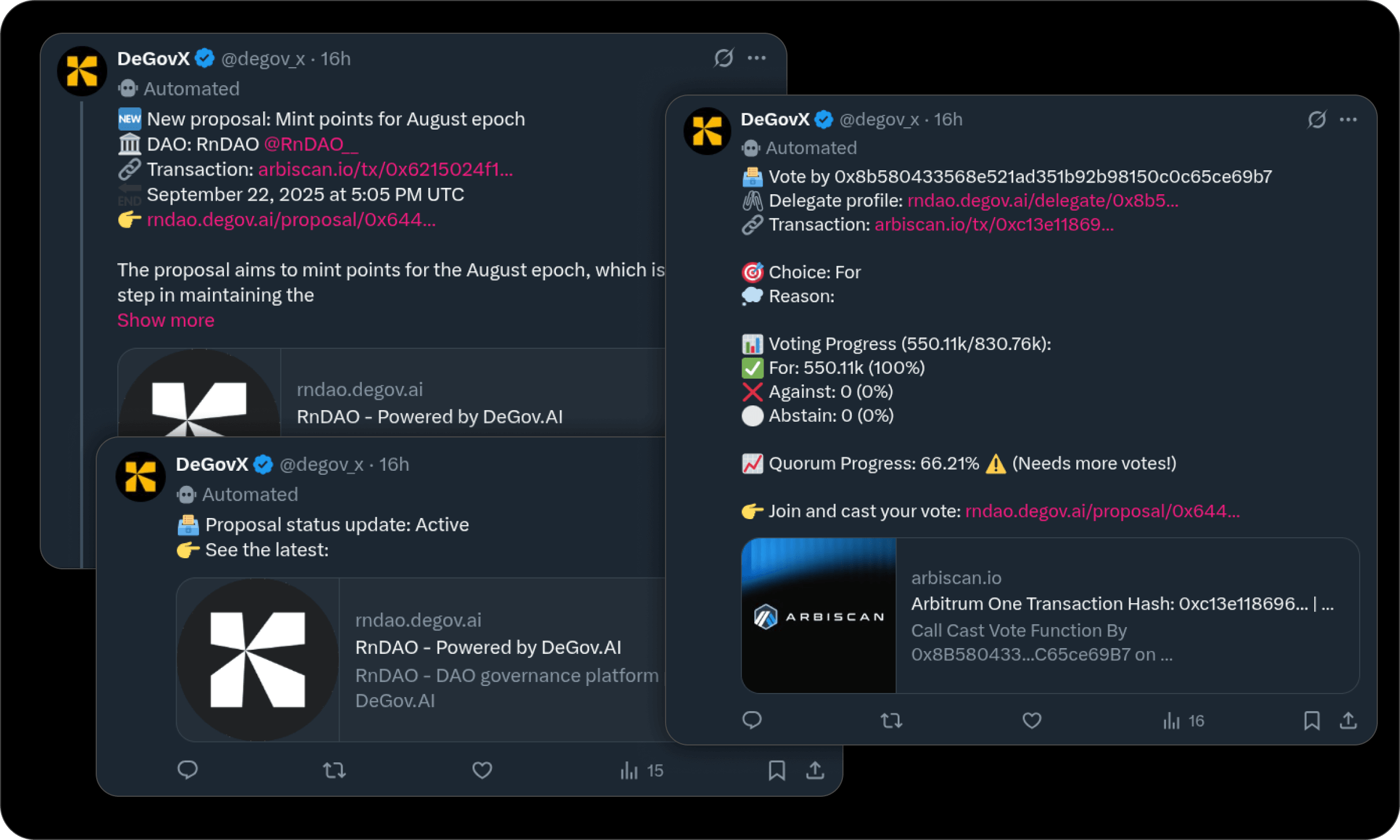 DeGovX Thread screenshot