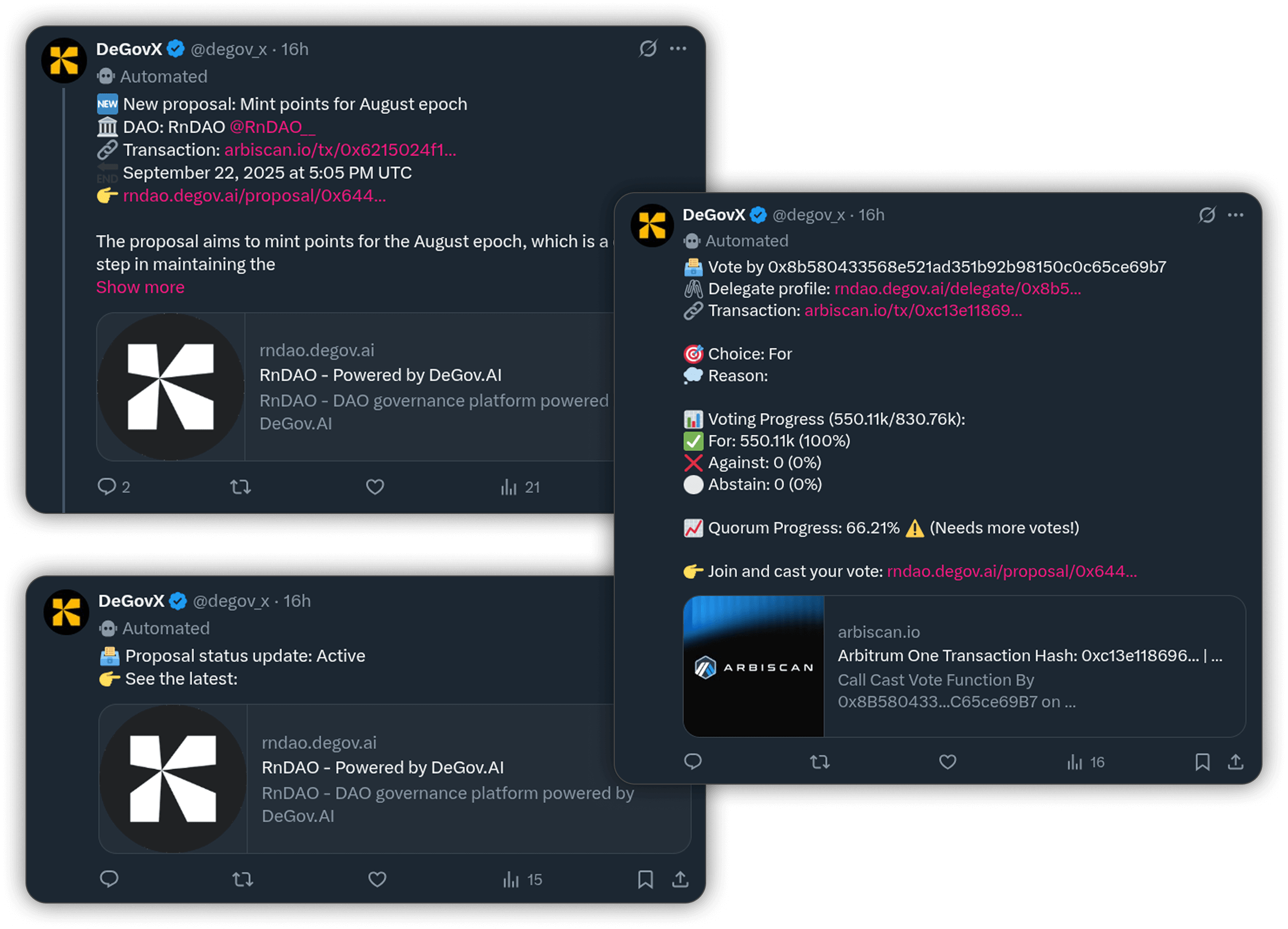 Automated Proposal Updates on X